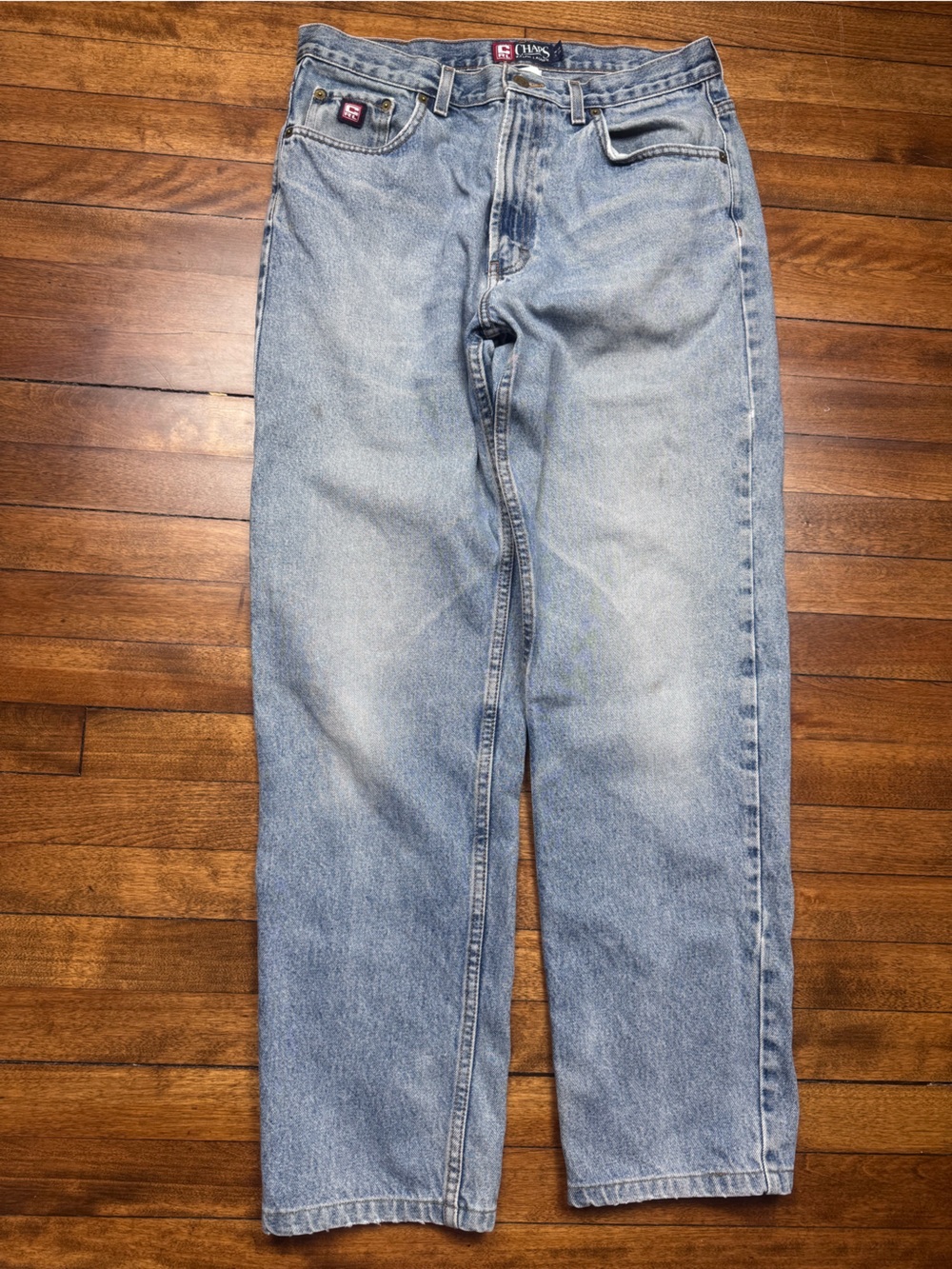 Vintage 1990s Chaps Ralph Lauren New Dark Stone Wash Relaxed Men's Jeans